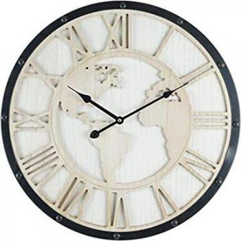 Horloge Murale Vintage Monde 50 cm