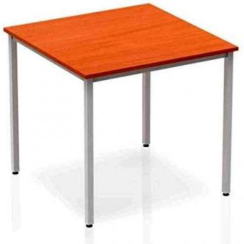 Impulse Straight Table 800 Beech Box Frame Leg Silver BF00101