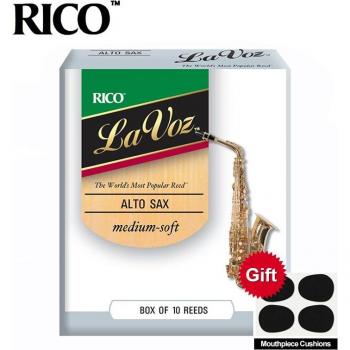 RICO La Voz Alto Saxophone Reeds, Medium-Soft, 10 Reeds