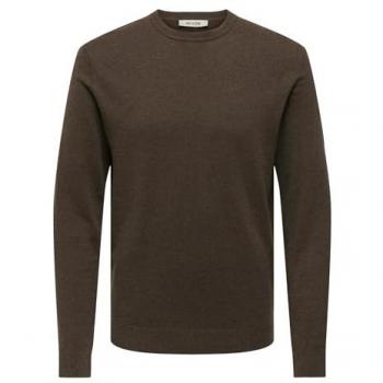 Melange Crew Knit Noos – ONLY & SONS Strickpullover XL für Herren