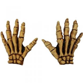 Knochenblitz Gelbe Handschuhe – Halloween Mode