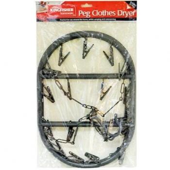 Kingfisher 20‑Pillar Cloth Drainer – White Edition