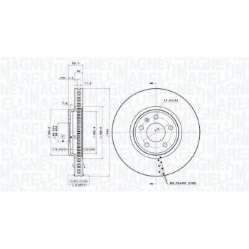 Disco freno 360406081501 (Magneti Marelli)
