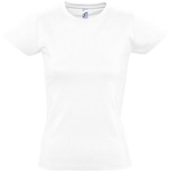 SOLS Women's Imperial Heavy Cotton Short Sleeve Tee – 5 Pack (White, XL)