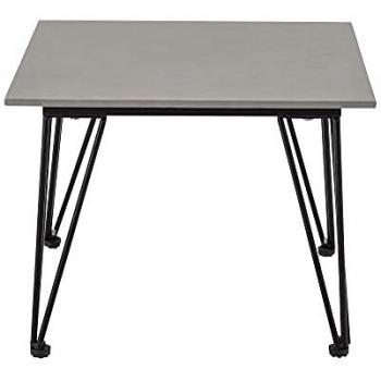 Bloomingville Couchtisch & Beistelltisch “Mundo” – 55 × 42 × 55 cm, Betongrau/Schwarz