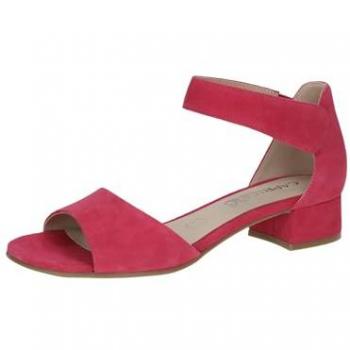 Caprice 9‑28212‑42 Rosa – Sommerschuh mit Blockabsatz, praktischem Klettverschluss