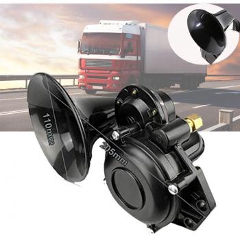 Klaxon Air 135db Plat 12/24V pour Auto et Camion