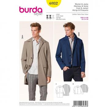 Patron Burda 6932 Manteau et Veste Grande Taille