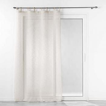 Voilage à œillets bois 140x240cm tissé Minalisa Beige