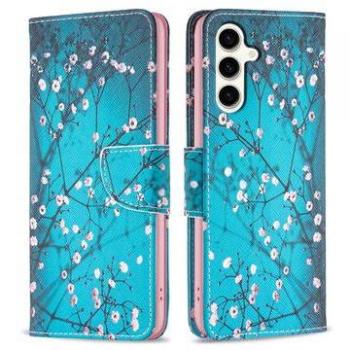 Cassa a Portafoglio Wonder Series Galaxy S23 FE – Fiori Bianchi