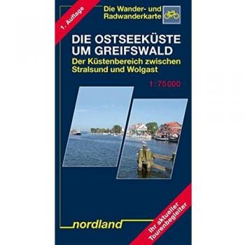 Die Ostseeküste um Greifswald, Der Küstenbereich zwischen Stralsund und Wolgast: 1:75000, Wander