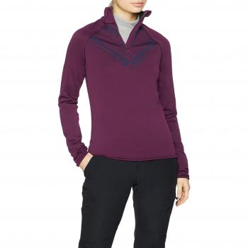 Odlo Carve Warm Kinship Damenpullover – Beet-Print Frühjahr 2018