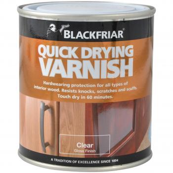 Blackfriar Quick Drying Duratough Interior Varnish 250ml Clear Gloss