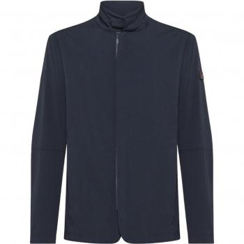Peuterey Blue Men's Jacket, Zip-through, Smooth Nylon and Elastane, Size L
