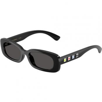 Dolce & Gabbana Bambino DX6006U 501/87 Occhiali da sole Iniettato Nero Grigio Quadrate Normale