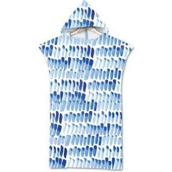 Poncho de Microfibra Absorbente con Estampado Geométrico para Surf y Playa