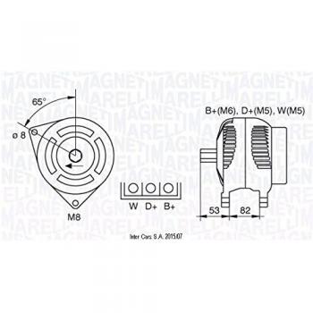 Lichtmaschine Magneti Marelli 063377462010 – 14 V/85 A