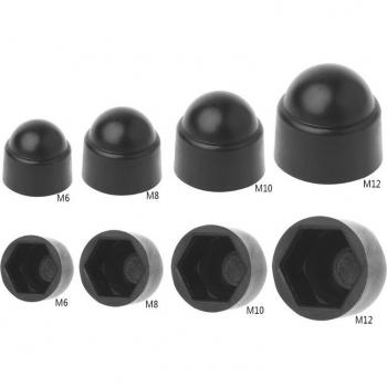 M6–M12 Hexagon‑Bolzenschutzkappen – 10 Stück, Kunststoff