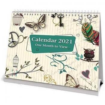 August 2020 to December 2021 Spiral Desk Calendar by Arpan
