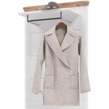 Garderobe Norton in Weiß mit Eiche, 79 x 114 cm