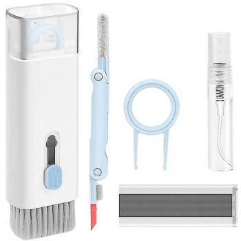 Brosse & Peigne Nettoyant 7‑en‑1 Noël : Ordinateur, Casque, Téléphone et Touches