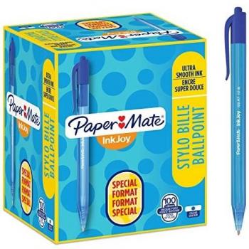 Bolígrafo Paper Mate Inkjoy 100 Azul 100 Unidades