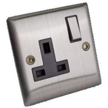 SMJ PPSKSW1G-BS 13A 1G SP Switched Socket