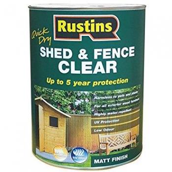 Rustins Quick Dry Shed & Fence Clear 5L