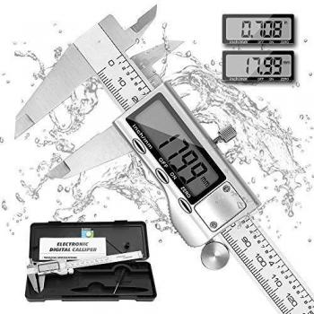 Vernier Digital Calipers – 150 mm (6″) Stainless Steel, Depth Gauge, LCD Screen