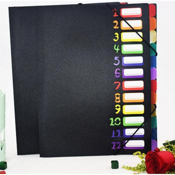 Carpeta A4 12 Páginas con Bolsillos Arcoíris Slash PP AS99