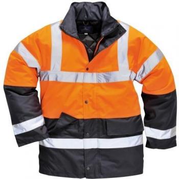 Portwest Veste Haute Visibilité XL – Ensemble 2 pièces (Orange/Marine)