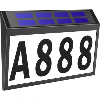 Solar Lighted House Number Sign