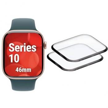 Displex Full Cover Smartwatch Displayschutz, Doppelpack