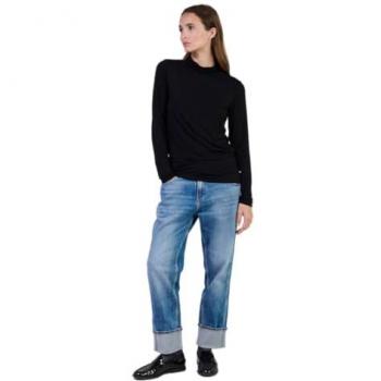 T‑shirt Le Temps des Cerises Col Roulé Noir Nammy