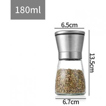 Kitchen Spice Grinder for Salt & Pepper with Glass Containers