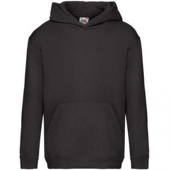 Fruit of the Loom Premium Girls' Hooded Sweatshirt White