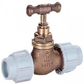 Plasson 25mm MDPE Brass Valve