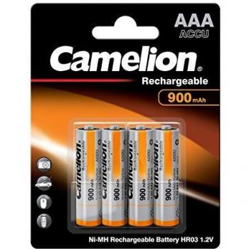 Piles rechargées AAA R03 900 mAh – Kit Camelion
