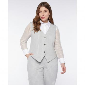 Rayas Diplomáticas Fiorella Rubino – Chaleco de Mujer con Botones