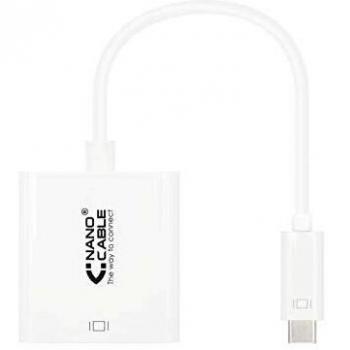 Adaptador USB-C a HDMI 4K 15cm Blanco Nanocable