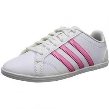 Adidas Women's Coneo Qt Tennis Shoes, White (True Pink/Light Granite)