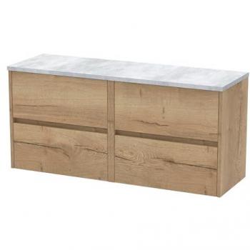 Havana Autumn Oak 1200mm Wall Hung Vanity Unit