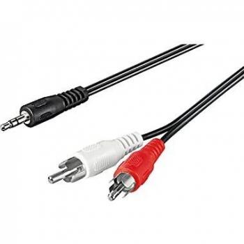 CABLEPELADO Cable Audio Estereo Jack a 2 RCA | Cable de Audio 2RCA a Jack