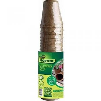 EcoVasi 24 Pianti di Crescita 100% Biodegradabile d6cm