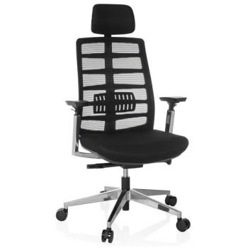 Sedia Office Spinio Elite – Tessuto e Mesh Nera
