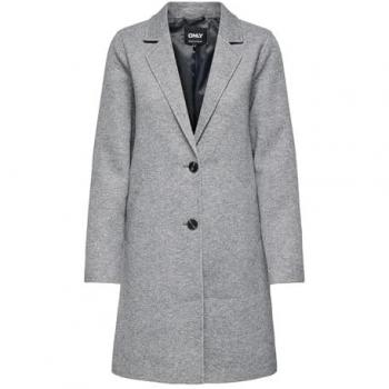 ONLY Wollmantel ONLSEDONA Hellgrau Damen S