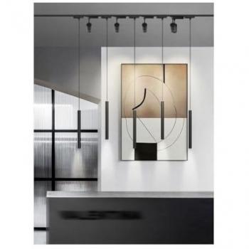 Faretto LED a Sospensione 3W Cilindro per Binario Track Monofase Lampada LP‑80 Nero (Trade Shop Traesio)