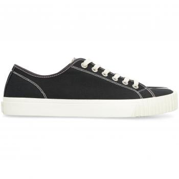 Maison Margiela Tabi Canvas Sneakers for Men Black Size 41
