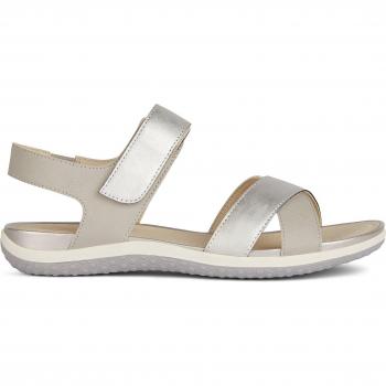 Sandálias Femininas GEOX D Sandal Vega Prata C0742