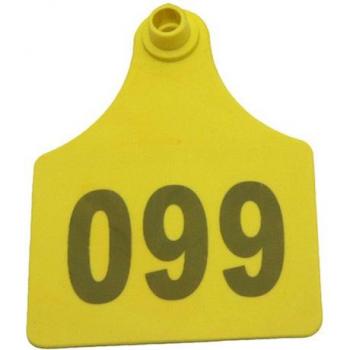 Etiqueta de identificación para ganado, 75x98 mm, paquete de 20